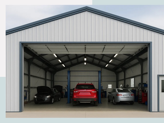 Ангары из сэндвич панелей от 608 руб. в Краснокамск