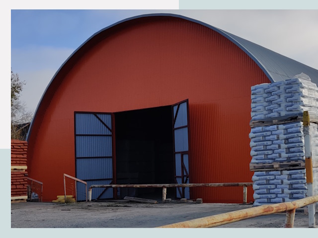 Полукруглые ангары по цене от 608 руб. в Краснокамск