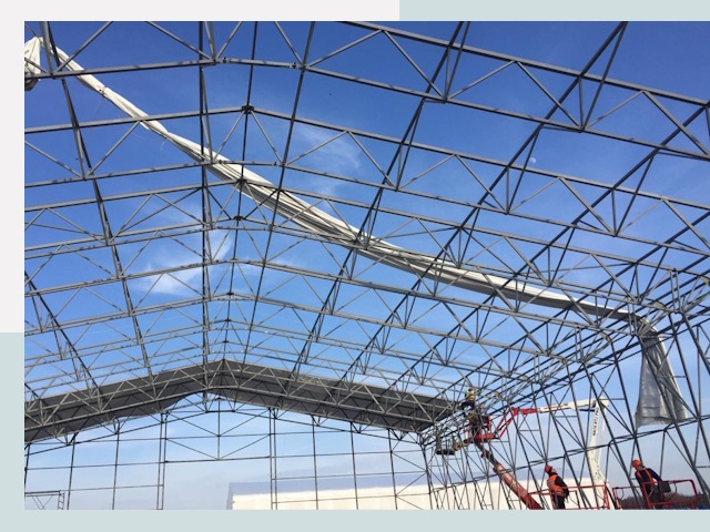 Шатровые ангары от 608 руб. в Краснокамске и Пермском крае