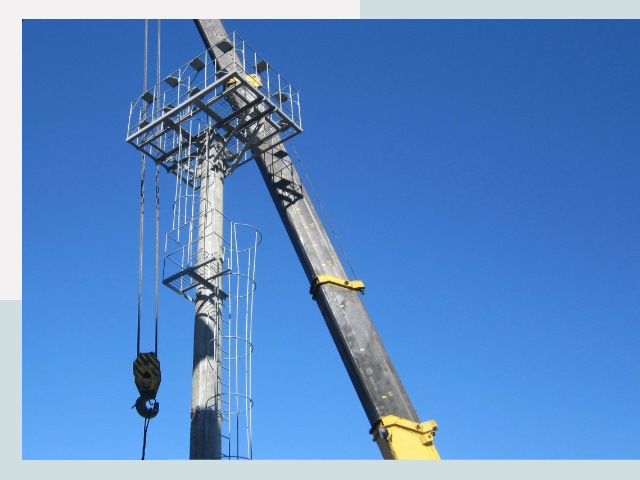 Монтаж осветительных мачт в Краснокамск от 608 руб.