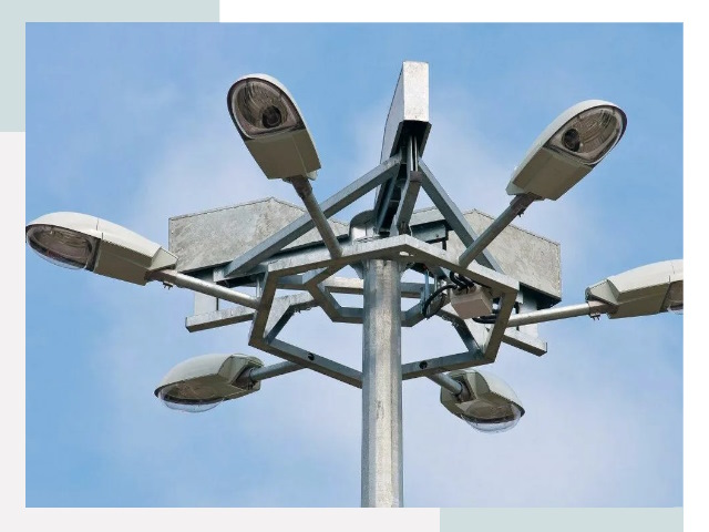 Монтаж осветительных мачт в Краснокамске