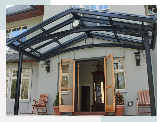 Козырьки металлические в Краснокамске