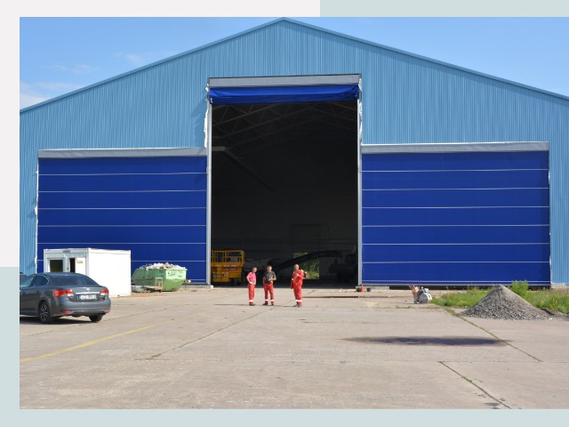 Ангарные ворота в Краснокамск от СтальСтрой-Кнм по цене 608 руб.